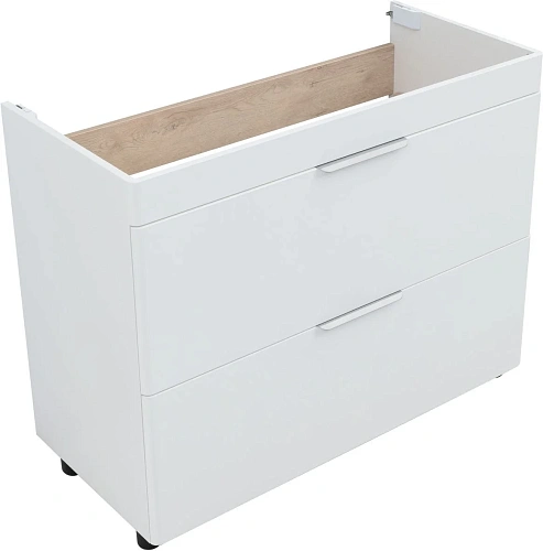 Тумба под раковину Aquanet Ирис New 100 напольная, белый глянец 00339257 напольная Тумба под раковину Aquanet Ирис New 100 напольная, белый глянец 00339257 напольная