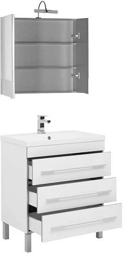 Комплект мебели Aquanet Верона NEW 75 белый (напольный 3 ящика) 00231040 Комплект мебели Aquanet Верона NEW 75 белый (напольный 3 ящика) 00231040