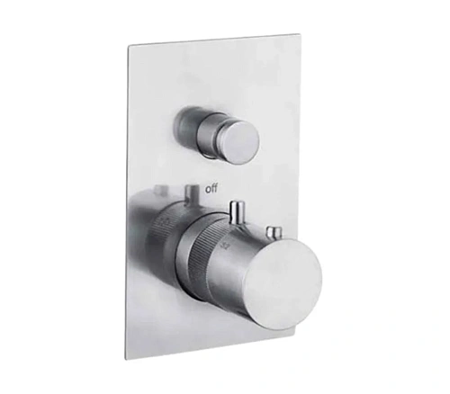 Смеситель для душа Remer X Style INOX SSXT09Q термостатический, нержавеющая сталь Смеситель для душа Remer X Style INOX SSXT09Q термостатический, нержавеющая сталь