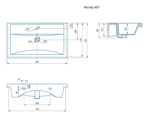 Тумба под раковину BRIZ Риччи т8-80 под раковину Фостер 360 03-08080-06 00 ВЕЛ дуб веллингтон табак Тумба под раковину BRIZ Риччи т8-80 под раковину Фостер 360 03-08080-06 00 ВЕЛ дуб веллингтон табак