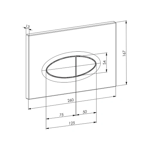 Клавиша смыва D&K Rhein Marx (DB1399002) матовый хром Клавиша смыва D&K Rhein Marx (DB1399002) матовый хром