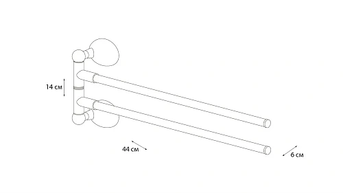 Полотенцедержатель Grampus Briz GR-3002A Полотенцедержатель Grampus Briz GR-3002A