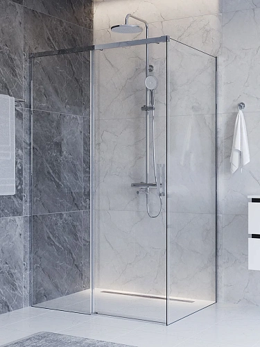 Душевой уголок CEZARES PLANE-AH-1-120/100-C-CR 120x100 см Душевой уголок CEZARES PLANE-AH-1-120/100-C-CR 120x100 см