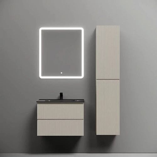 Тумба под раковину Sancos Snob R SNR70CE 690х445х500 Beige Soft, подвесная Тумба под раковину Sancos Snob R SNR70CE 690х445х500 Beige Soft, подвесная