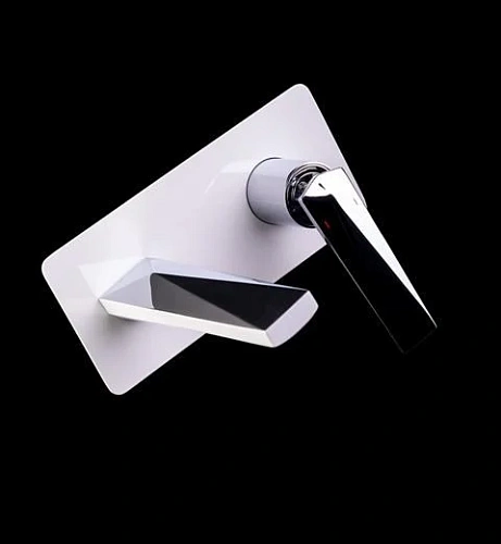 Смеситель для раковины Boheme VENTURO белый+хром 375-W встраиваемый Смеситель для раковины Boheme VENTURO белый+хром 375-W встраиваемый