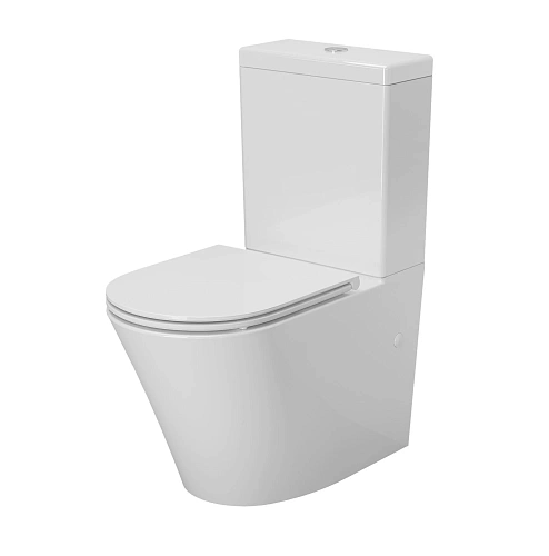 Унитаз напольный Ambassador Ritz 237K19001RS (665x360x830) безободковый, с тонкой крышкой Унитаз напольный Ambassador Ritz 237K19001RS (665x360x830) безободковый, с тонкой крышкой