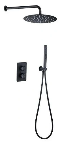 Душевая система Allen Brau Priority 5.31013-31 Черный матовый Душевая система Allen Brau Priority 5.31013-31 Черный матовый