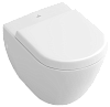 Картинка анонса товара «унитаз подвесной villeroy &amp; boch subway 6604 10 r1 (660410r1) ceramicplus, укороченный»