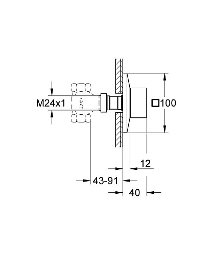 Накладная панель GROHE Allure Brilliant (19796DC0) скрытой вентильной головки 29 032 000, cуперcталь Накладная панель GROHE Allure Brilliant (19796DC0) скрытой вентильной головки 29 032 000, cуперcталь