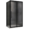 Картинка анонса товара «душевой уголок abber schwarzer diamant ag30150bmh-s80bm 150x80 см универсальный, профиль черный, стекло матовое»