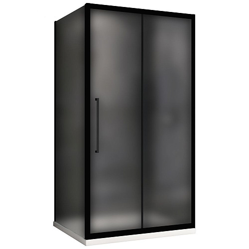 Душевой уголок ABBER Schwarzer Diamant AG30160BMH-S100BM 160x100 см универсальный, профиль черный, стекло матовое Душевой уголок ABBER Schwarzer Diamant AG30160BMH-S100BM 160x100 см универсальный, профиль черный, стекло матовое