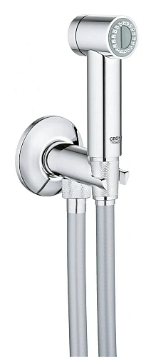 Гигиеническая лейка GROHE Sena Trigger Spray 35 (Душевая лейка, Вентиль запорный, душевой шланг), хром 26332000 Гигиеническая лейка GROHE Sena Trigger Spray 35 (Душевая лейка, Вентиль запорный, душевой шланг), хром 26332000