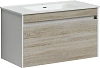 Тумба под раковину Sancos Smart SM90E дуб бардолино/белый