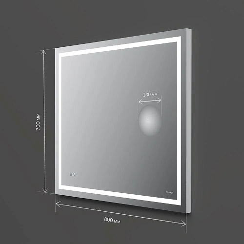 Зеркало AM.PM Gem M91AMOX0803WG с LED-подсветкой, часами 80 см Зеркало AM.PM Gem M91AMOX0803WG с LED-подсветкой, часами 80 см