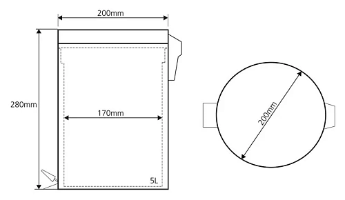 Корзина для мусора Bemeta 104315052 Корзина для мусора Bemeta 104315052