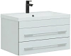 Тумба под раковину Aquanet Верона 75 белый (подвесная 2 ящика) 00176669