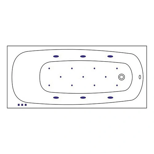 Акриловая ванна WHITECROSS Layla Slim 170x75 "RELAX" белый гидромассажная 0122.170075.100.RELAX.WH Акриловая ванна WHITECROSS Layla Slim 170x75 "RELAX" белый гидромассажная 0122.170075.100.RELAX.WH