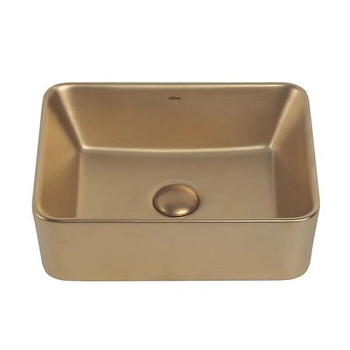 Раковина ABBER Rechteck AC2213MMG накладная, золото матовое Раковина ABBER Rechteck AC2213MMG накладная, золото матовое