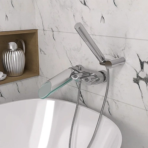 Смеситель для ванны Paini Messina MECR119KM с длинным изливом без аксессуара Смеситель для ванны Paini Messina MECR119KM с длинным изливом без аксессуара