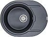 Картинка анонса товара «кухонная мойка paulmark oval, pm316502-blm, черный металлик, 650х500 мм»