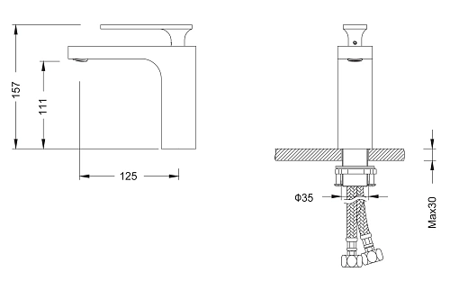 Смеситель для раковины Timo Torne 4361/00-16F хром-белый Смеситель для раковины Timo Torne 4361/00-16F хром-белый