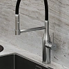 Смеситель для кухни Sancos Pride SC4011BNG с гибким изливом, нержавеющая сталь Смеситель для кухни Sancos Pride SC4011BNG с гибким изливом, нержавеющая сталь