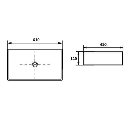 Раковина Delice Beatrice RC1.6040 61 см BEATRICE RC1.6040 Раковина Delice Beatrice RC1.6040 61 см BEATRICE RC1.6040