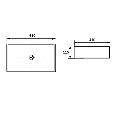 Раковина Delice Beatrice RC1.6040 61 см BEATRICE RC1.6040 Раковина Delice Beatrice RC1.6040 61 см BEATRICE RC1.6040