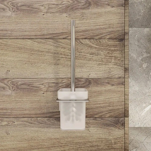 Ершик для унитаза IDDIS Slide (SLISCG0i47) матовое стекло, хром Ершик для унитаза IDDIS Slide (SLISCG0i47) матовое стекло, хром