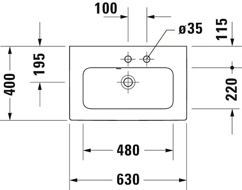 Раковина Duravit Starck 2342630000 Раковина Duravit Starck 2342630000