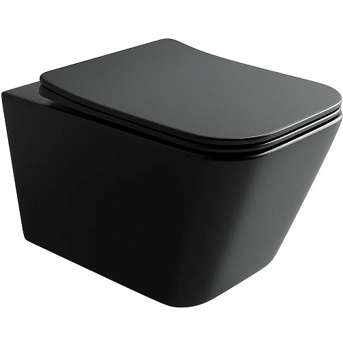 Унитаз подвесной Ceramica Nova METRIC CN3007MB черный матовый Унитаз подвесной Ceramica Nova METRIC CN3007MB черный матовый