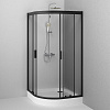 Душевой уголок AM.PM Gem W90G-401-100BT четверть круга 100x100 стекло прозрачное, профиль черный матовый Душевой уголок AM.PM Gem W90G-401-100BT четверть круга 100x100 стекло прозрачное, профиль черный матовый