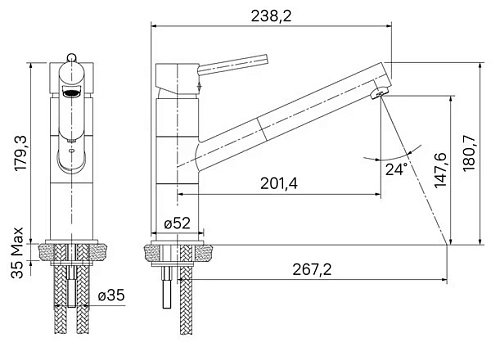 Смеситель для кухни Iddis Velikan VE2SBP0i05 Смеситель для кухни Iddis Velikan VE2SBP0i05