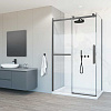 Душевой уголок Vincea Como Soft VSR-1CS1012CLGM, 1200x1000, вороненая сталь, стекло прозрачное Душевой уголок Vincea Como Soft VSR-1CS1012CLGM, 1200x1000, вороненая сталь, стекло прозрачное