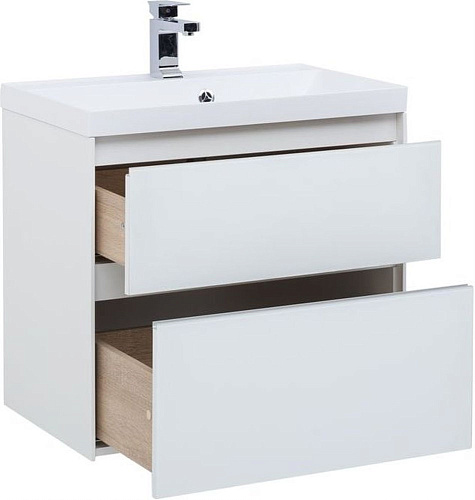 Тумба под раковину Aquanet Гласс 60 белый 00196961 Тумба под раковину Aquanet Гласс 60 белый 00196961