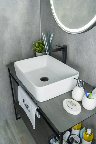 Раковина Gid N9103 51120 накладная белая 48x37x13 Раковина Gid N9103 51120 накладная белая 48x37x13