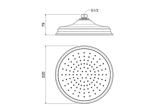Верхний душ Aquatek КЛАССИК AQ2088CR Хром Верхний душ Aquatek КЛАССИК AQ2088CR Хром