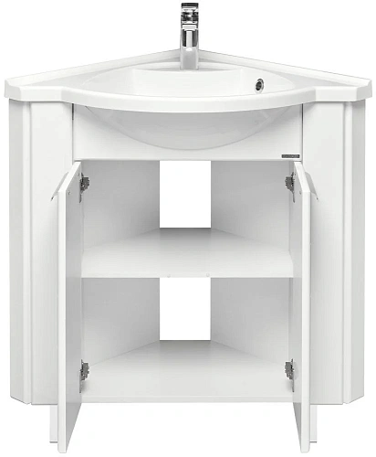 Тумба под раковину Aquaton Альтаир 62 угловой белый 1A042601AR010 Тумба под раковину Aquaton Альтаир 62 угловой белый 1A042601AR010