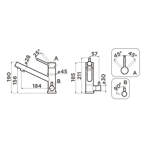 Смеситель для кухни Omoikiri Tonami-BE 4994059 Смеситель для кухни Omoikiri Tonami-BE 4994059