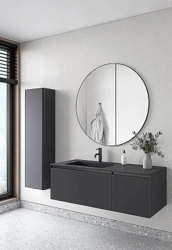 Тумба под раковину Armadi Art QUATRO 2 120см (80+40) ANTHRACITE профиль ANTHRACITE 790-M2-120-A-A антрацит Тумба под раковину Armadi Art QUATRO 2 120см (80+40) ANTHRACITE профиль ANTHRACITE 790-M2-120-A-A антрацит