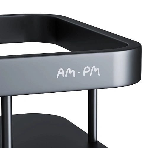 Полка AM.PM Sense L A7453222 прямая, двухъярусная, черный Полка AM.PM Sense L A7453222 прямая, двухъярусная, черный