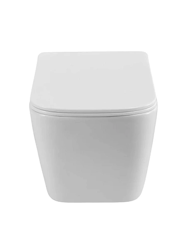 Унитаз подвесной BelBagno KRAFT-TOR BB7106CH-TOR/SC безободковый с сиденьем и смывом TORNADO Унитаз подвесной BelBagno KRAFT-TOR BB7106CH-TOR/SC безободковый с сиденьем и смывом TORNADO