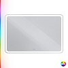 Картинка анонса товара «зеркало cezares multicolore с подсветкой rgb и сенсорным выключателем czr-spc-mc-1200-800-rgb-tch 1200x800x30»