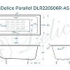 Ванна чугунная Delice Parallel 1800х800 с ручками и антискользящим покрытием DLR220506R-AS Ванна чугунная Delice Parallel 1800х800 с ручками и антискользящим покрытием DLR220506R-AS