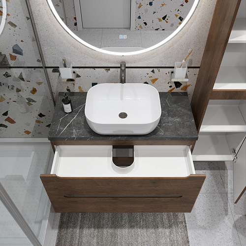 Тумба со столешницей и раковиной BelBagno ETNA 80 etna80rw-kepmno-1302-set подвесная ETNA80RW-KEPMNO-1302-SET Тумба со столешницей и раковиной BelBagno ETNA 80 etna80rw-kepmno-1302-set подвесная ETNA80RW-KEPMNO-1302-SET