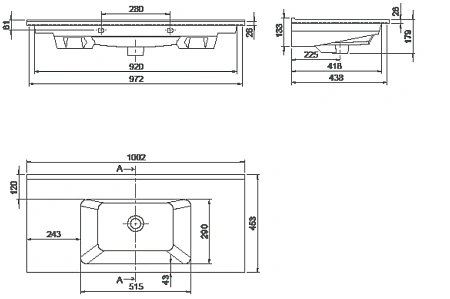 Раковина Boheme Capolda 100 876-100 Раковина Boheme Capolda 100 876-100
