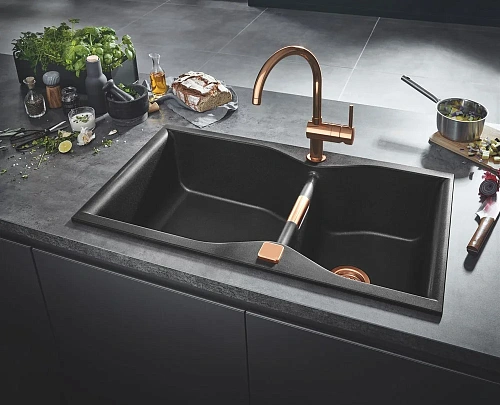 Смеситель для кухни GROHE Minta однорычажный, теплый закат (32917DA0) Смеситель для кухни GROHE Minta однорычажный, теплый закат (32917DA0)
