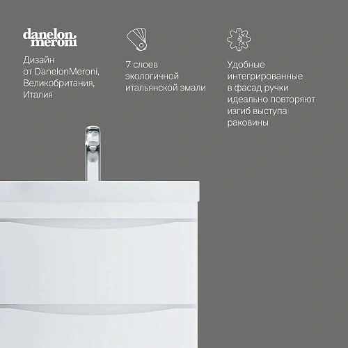 Тумба под раковину AM.PM Like M80FHX0652WG подвесная, 65 см, белый Тумба под раковину AM.PM Like M80FHX0652WG подвесная, 65 см, белый