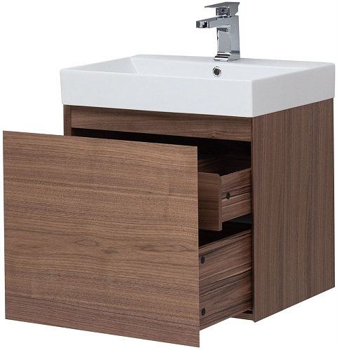 Тумба под раковину Aquanet Нью-Йорк 60 орех 00203945 Тумба под раковину Aquanet Нью-Йорк 60 орех 00203945