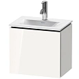 Тумба под раковину Duravit L-Cube LC6133L2222 подвесная 44 см белая глянцевый Тумба под раковину Duravit L-Cube LC6133L2222 подвесная 44 см белая глянцевый